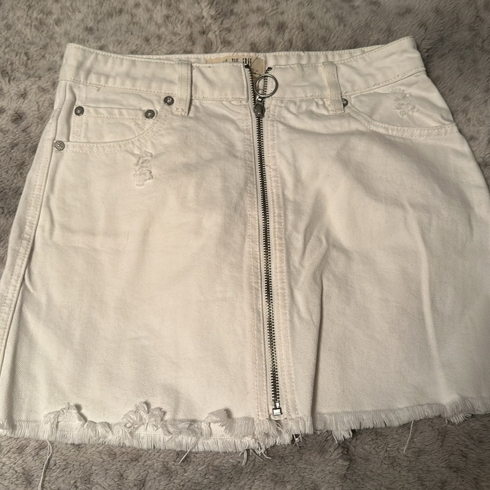 We the free zip up skirt
